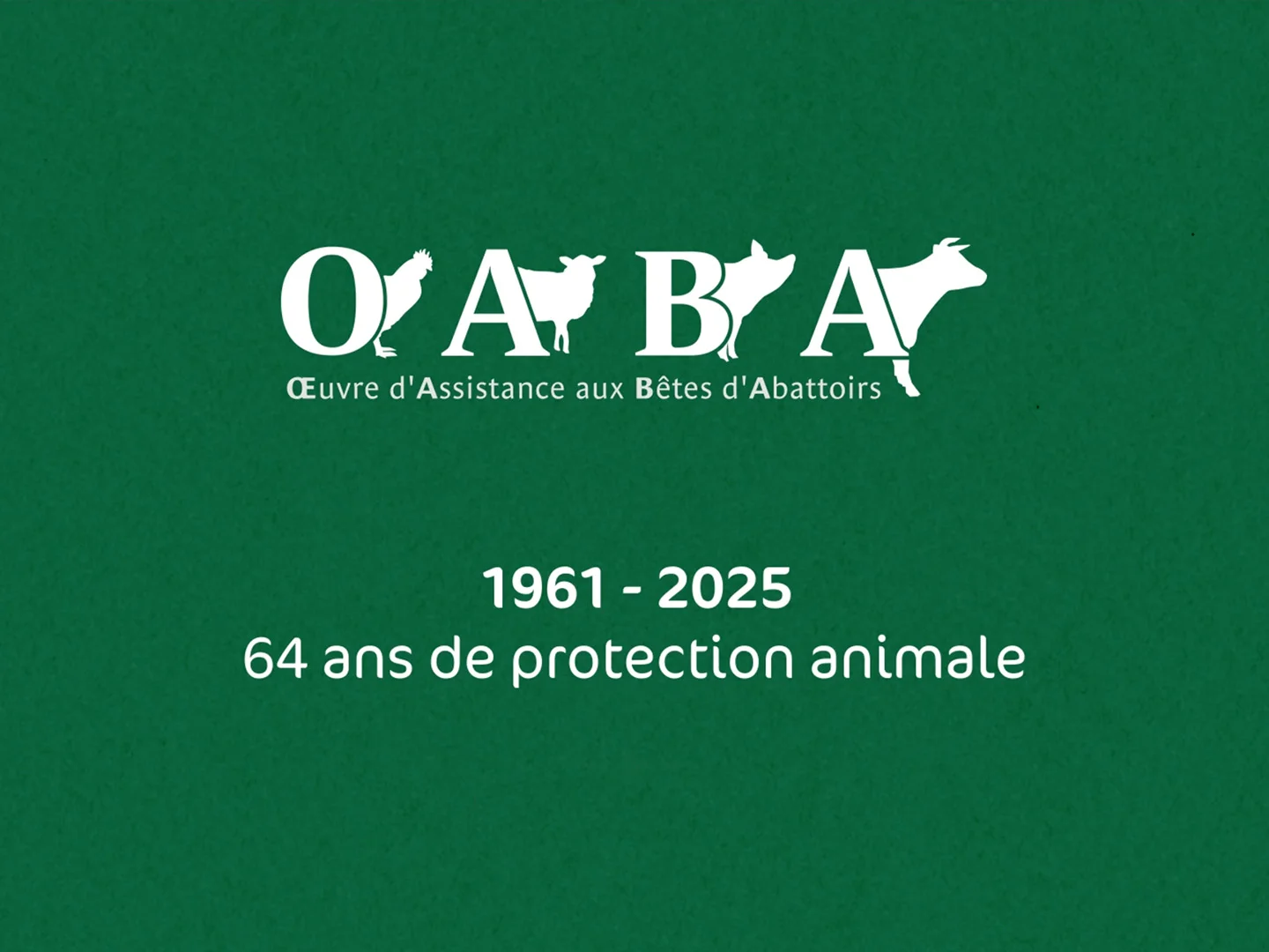 64 ans de protection animale, project edited by Mélodie Mersch