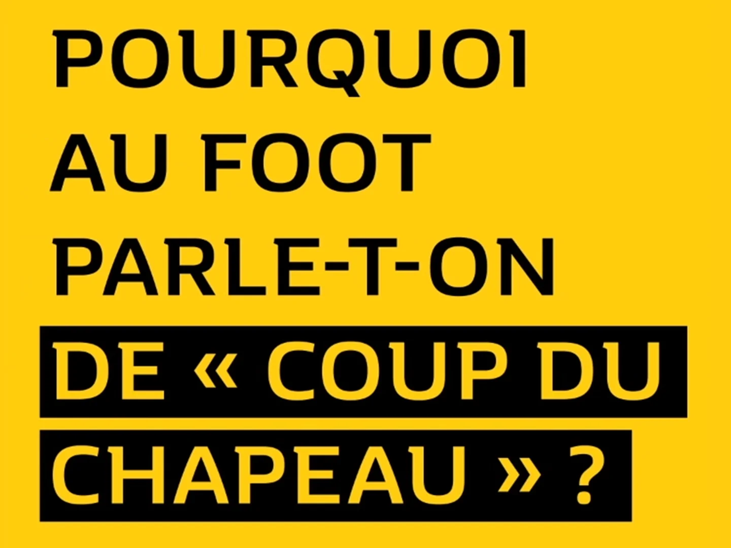 Le coup du chapeau, project edited by Mélodie Mersch